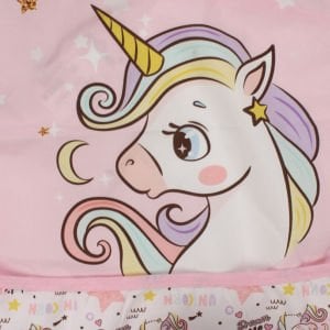 Kız Çocuk Pembe Unicorn Uzun Kollu Boya Ve Mama Önlüğü