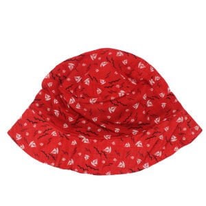 Erkek Çocuk Kırmızı Yelken Baskılı Fötr Şapka 4-8 Yaş