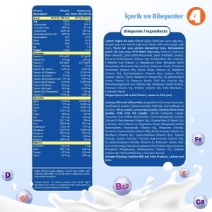 Bebehum Teneke 4 Devam Sütü 400 gr 12+ Ay x8 Adet