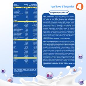 Bebehum Teneke 4 Devam Sütü 400 gr 12+ Ay x2 Adet
