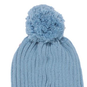 Erkek Çocuk Laci Mavi  Ponponlu Triko Bere 1-4 Yaş