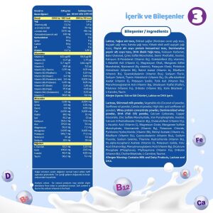 Bebehum Teneke 3 Devam Sütü 400 gr 9-12 Ay x12 Adet