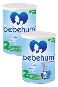 Bebehum Teneke 2 Devam Sütü 400 gr 6-9 Ay x2 Adet