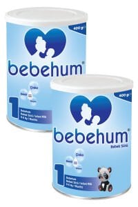 Bebehum Teneke 1 Bebek Sütü 400 gr 0-6 Ay x2 Adet
