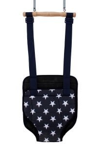 Siyah Beyaz Yıldız Desenli Hoppala Salıncak