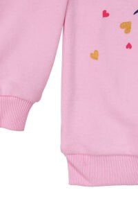 Kız Bebek Pembe Laci Kedi Baskılı 2'li Takım