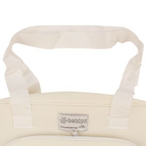 Unisex Ekru Krem Kırmızı Ayıcıklı Good Night Fitilli Bakım Çantası