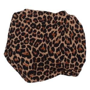Leopar Desenli Kız Bebek Bone