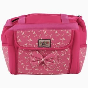 Unisex Fuşya Dantelli Bakım Çanta