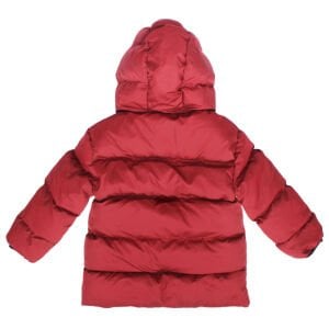 Unisex Bordo Kapşonlu Şişme Mont