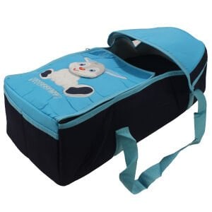 Unisex Lacivert Turkuaz 4'lü Tavşan Taşıma Çanta Seti