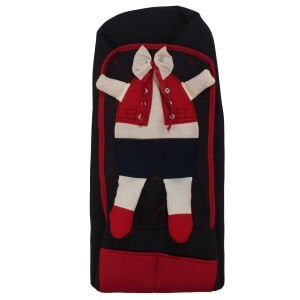 Unisex Köstebek Tavşan Kabartmalı Laci Kırmızı 2'li Taşıma Seti