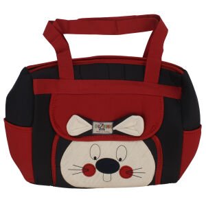 Unisex Köstebek Tavşan Kabartmalı Laci Kırmızı 2'li Taşıma Seti