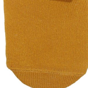 Unisex Düz Hardal Patik Çorap 6-12 Ay