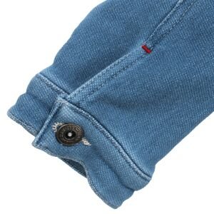 Kız Çocuk Mavi Kot Arkası Tavşan Baskılı Ceket