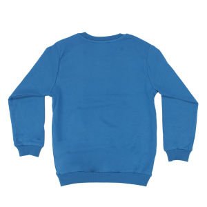 Erkek Çocuk Mavi Never Kulaklık Baskılı Tek Üst Sweat