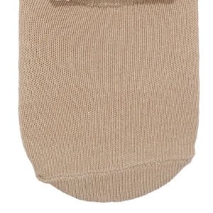 Unisex Düz Bej Patik Çorap 6-12 Ay