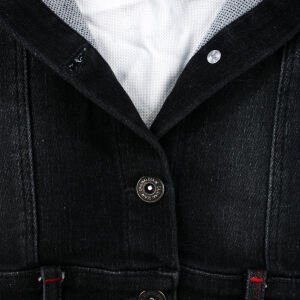 Kız Çocuk Gri Kot Arkası Tavşan Baskılı Ceket