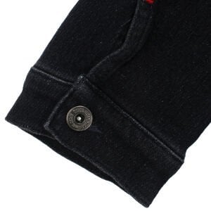 Kız Çocuk Gri Kot Arkası Tavşan Baskılı Ceket