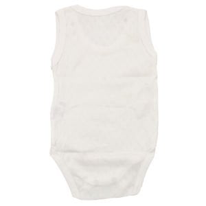 Unisex Ekru Ribanalı Askılı Badi Zıbın