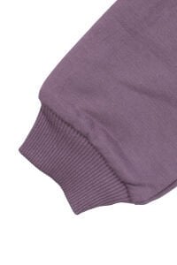 Kız Çocuk Mor Siyah Puantiyeli Kolları Fırfırlı İkili Takım