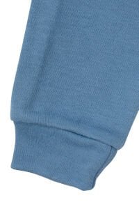 Erkek Bebek Mavi Kahve Ayı Nakışlı İpli İkili Takım