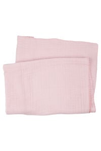 Kız Bebek Şeker Pembe 4 Kat Biyeli Müslin Battaniye