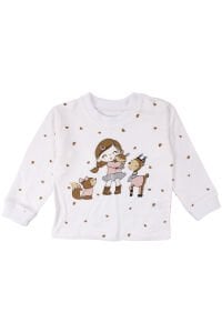 Kız Bebek Broşlu Pudra Şişme Yelekli Kalpli Badili Üçlü Lüks Takım