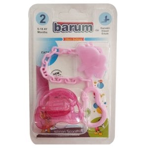 Barum Damaklı Klipsli Pembe Askılı Emzik