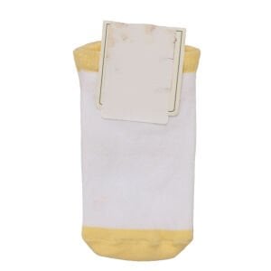 Kız Çocuk Beyaz Sarı Patik Çorap