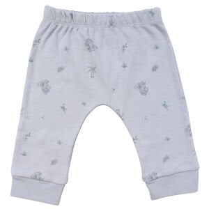 Unisex Gri Koala Desenli Organik Üçlü Pijama Takımı