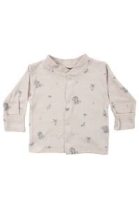 Unisex Bej Koala Desenli Organik Üçlü Pijama Takımı