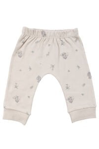 Unisex Bej Koala Desenli Organik Üçlü Pijama Takımı