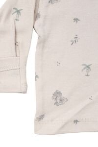 Unisex Bej Koala Desenli Organik Üçlü Pijama Takımı