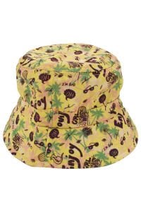 Erkek Çocuk Sarı Enjoy Baskılı Renkli Fötr Şapka 4-8 Yaş