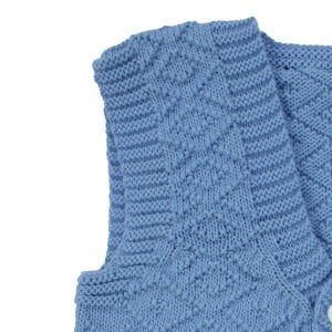 Triko Mavi Erkek Bebek Yelek