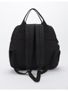 Lüks Siyah Fermuarlı Cepli Tavşan Aksesuarlı Anne Bebek Sırt Çantası