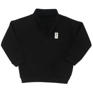 Erkek Çocuk Siyah Fermuarlı Yakalı Üç İp 2'li Takım