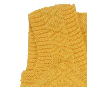 Triko Sarı Bebek Yelek