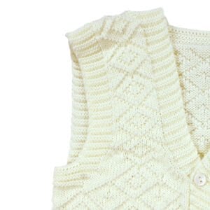 Triko Krem Bebek Yelek