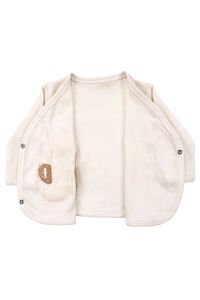 Unisex Ekru Kahve Zürafalı 5’li Hastane Çıkış Seti