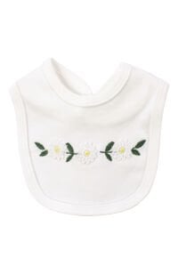 Kız Bebek Ekru Fisto Yakalı Papatya Nakışlı 5'li Hastane Çıkış Seti