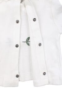 Kız Bebek Ekru Fisto Yakalı Papatya Nakışlı 5'li Hastane Çıkış Seti