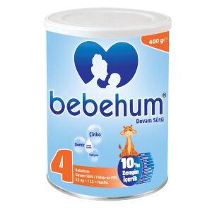 Bebehum Teneke 4 Devam Sütü 400 gr 12+ Ay