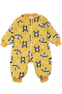 Unisex Sarı Panda Yıldız Desenli Uyku Tulumu 2.5 TOG
