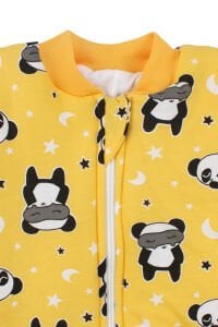 Unisex Sarı Panda Yıldız Desenli Uyku Tulumu 2.5 TOG