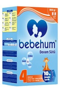 Bebehum 4 Devam Sütü 800 gr 12+ Ay