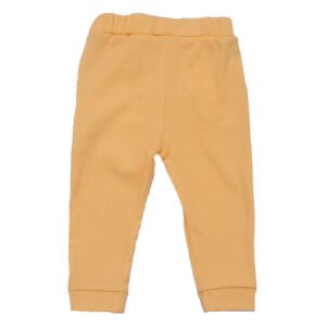 Unisex Sarı Fitilli Cepli Penye Pantolon Tek Alt
