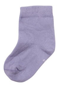 Kız Bebek Mor Ekru Pudra 3'lü Çorap Set