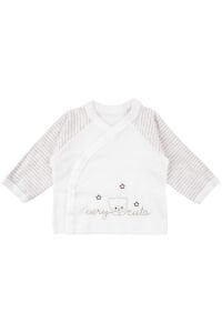 Unisex Ekru Very Cute Nakışlı 5 Parça Organik Hastane Çıkış Seti